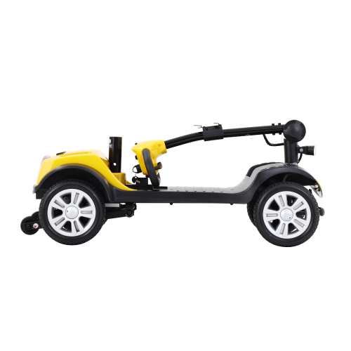 4 Wheel Compact Mobility Scooter 300W 300lbs Yellow - Image 4