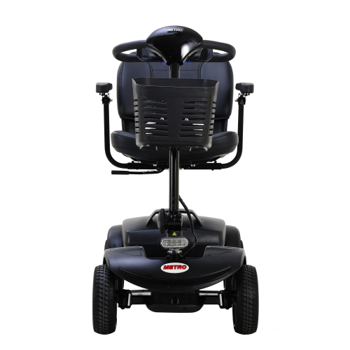 Four wheels Compact Travel Mobility Scooter with 300W Motor for Adult-300lbs, Gloss Black - Image 5
