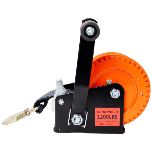 1200LBS Hand Winch,with 19.6FT Black Strap - Image 4