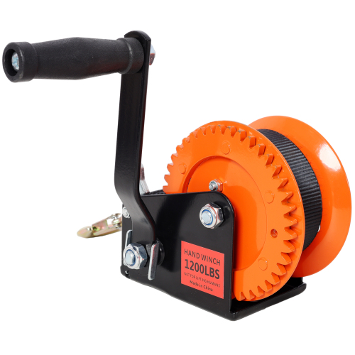 1200LBS Hand Winch,with 19.6FT Black Strap - Image 5