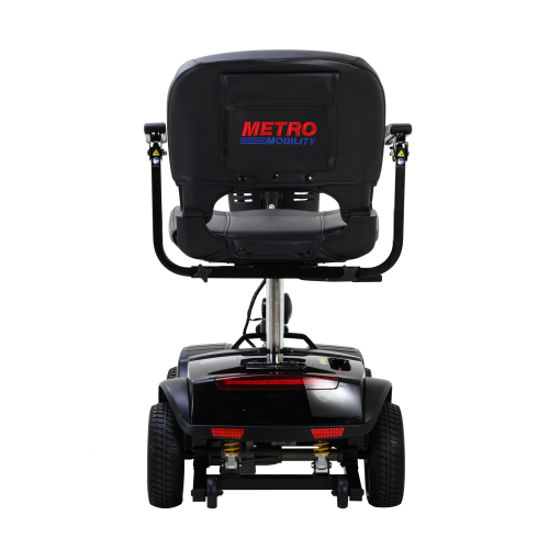 Four wheels Compact Travel Mobility Scooter with 300W Motor for Adult-300lbs, Gloss Black - Image 8
