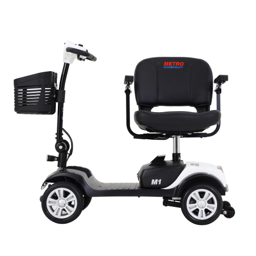 4 Wheel Compact Mobility Scooter 300W 300lbs White - Image 8
